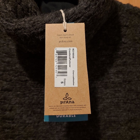 NWT Prana women's crestland pullover sweater wool size small - Picture 7 of 7